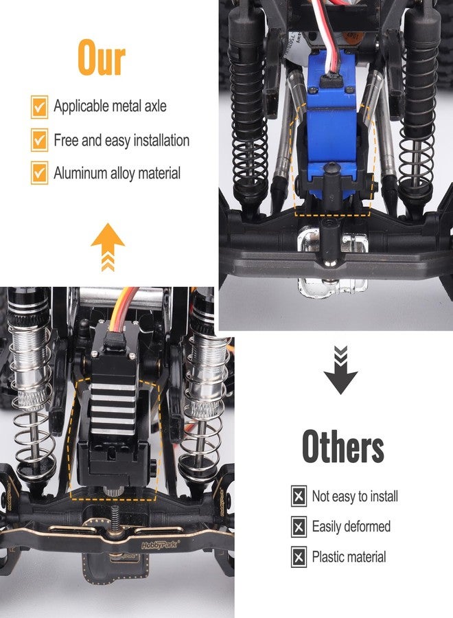 CrazyHobby Aluminum Servo Mount for Traxxas TRX4M TRX4MT K10 F150 High Trail Bronco Defender 1/18 Crawler Car Upgrade Parts - Image 3